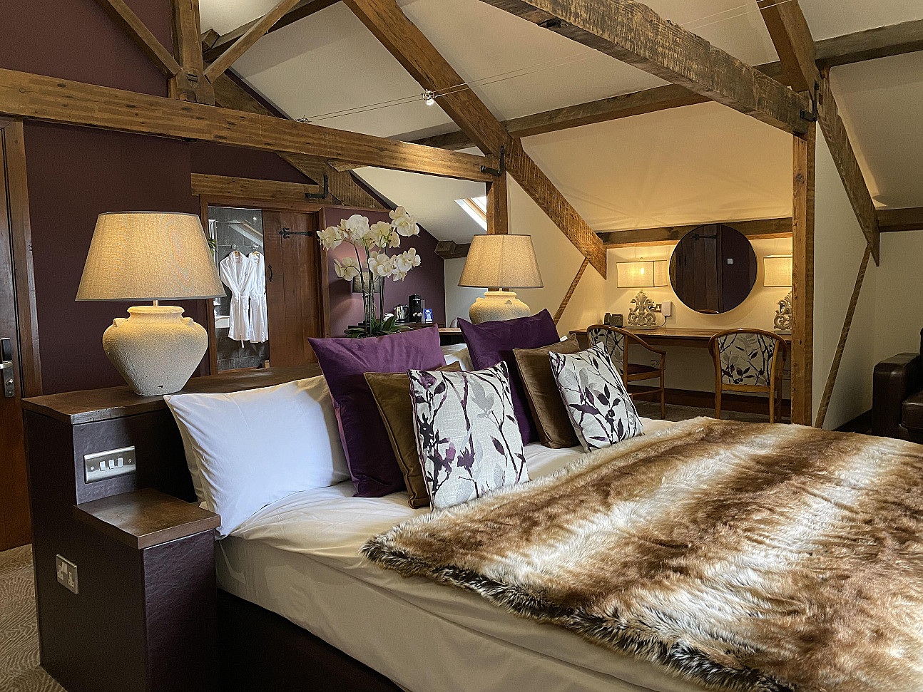 Guest bedroom at The Cawdor Hotel